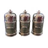 Pewter Cinnamon, Cocoa & Nutmeg Shakers