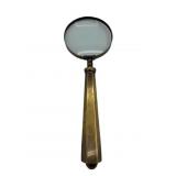 Vintage Brass Magnifying Glass
