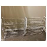 (2) Shoe Racks & Hangers