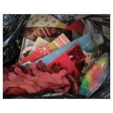 Huge Bag of Gift Bags, Tree Skirt, Etc