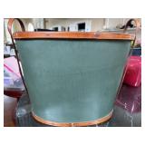 Vintage Wooden Basket With Holders