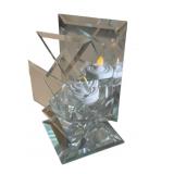 Tee Time Imports Glass Prism Tealight Holder
