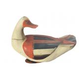 VTG Asian Goose/Duck Wood Carved Figure