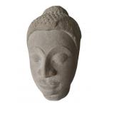 Believed Buddha Stone Head 11"