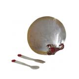 Abalone Shell Plate w/ Jeweled Scorpion
