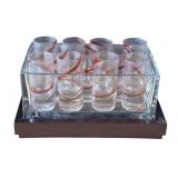 Red Envelope Barware Party Shot Wood Tray