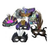 VTG Feather Masquerade Eye Masks