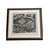 1989 Joann George Midday Nap Print Framed