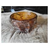 Hand Blown Spike Glass Bowl 6"