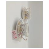 CROWN STAFFORDSHIRE TEA CUP SET