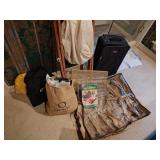 Closet organizers, suitcase, dust bags