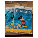 (2) 90s Disneyland Yellow Ponchos