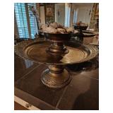 (2) Brass Footed Dishes