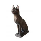 Egyptian Look Ceramic Cat 12" Tall
