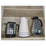 (3) Coffee or Tea Pitchers