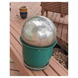 12" Planter with Gazing Ball