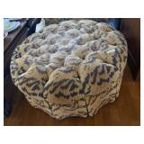 Vintage Tufted Oversized Ottoman
