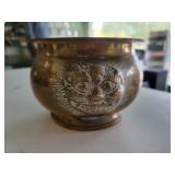 Lion Brass Planter