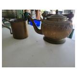Brass Teapot & Mug