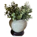 Pottery W/ Artificial Plant