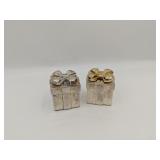 Godinger Salt & Pepper Shakers Christmas Gift Box