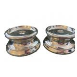 (2) Metal Candle Holder