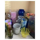 Assorted Glass Vases