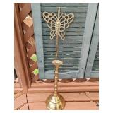 Brass Butterfly Candle Holder 24" Tall