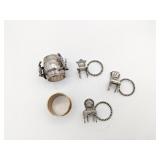 Assorted Metal Napkin Rings, Some Pewter