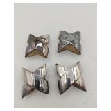 (4) Believed Silver Plate Napkin Rings