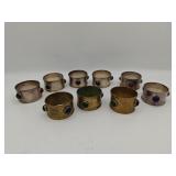 (9) Metal Napkin Rings