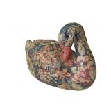 Blue & Pink Decoupage Duck 11"
