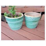Ceramic Planters 14" across
