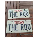 (2) Texas Vanity License Plates