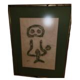 Framed signed by artist.19" x 24"