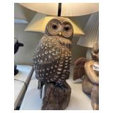 Antique Owl Table Lamp