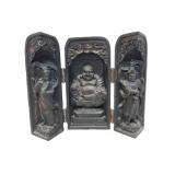 Tri-temple Buddha Carving Tri-fold Buddha Temple