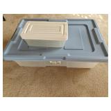 (2) Clear Storage Bins