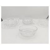 (4) Crystal Bowls
