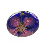 Hand Blown Glass Oil Lamp 6" Signed