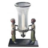 Nubian Figurine Pair Candle Holders
