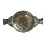 Clan Crest Engraved Quaich with Custom Message