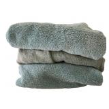 (3) Bath Towels W/ Anitials