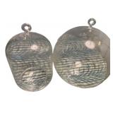 (2) Glass Plant Terrariums