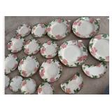 (30)Pcs Franciscan Desert Rose Plates &
