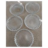 (5) Round Glass High Point Plate