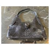 Nina Raye Crocodile Skin Purse