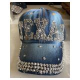 Rhinestone Denim Hat