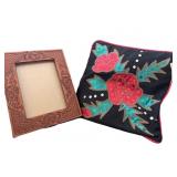 Decorative Pillow & Frame