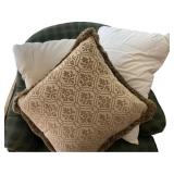 (2) Standard Pillows & a Cushion